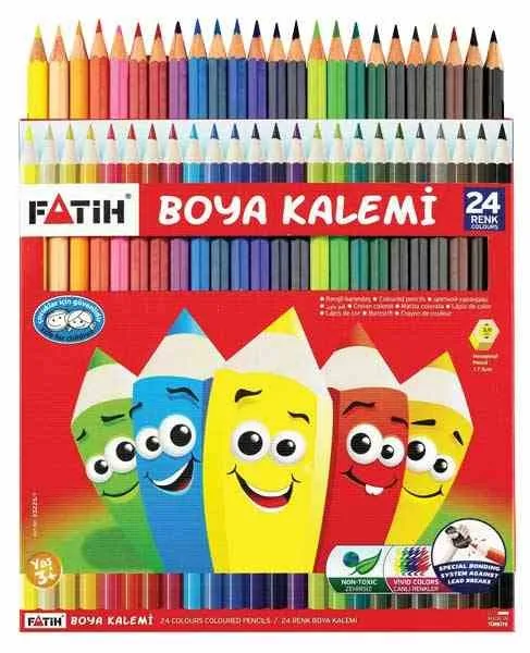 Fatih 24 Renk Tam Boy Kuruboya Kalemi 33225