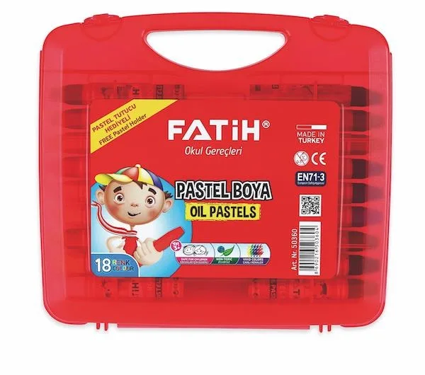 Fatih 18 Renk Pastel Boya Kıng Sıze Çantalı 50360
