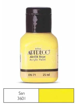 Artdeco 25 Ml Akrilik Boya Sarı 70a-3601