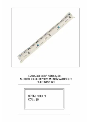 Alex Schoeller 20x70 Cm 50\55 Gr Eskiz Kağıdı