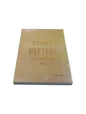 Altınyıldız Karton Kapak Senet Defteri 200yp 01002