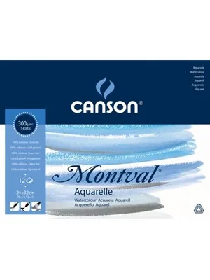 Canson Montval 300 Gr 24x32 12yp Çizim Blok Grenli 200807319