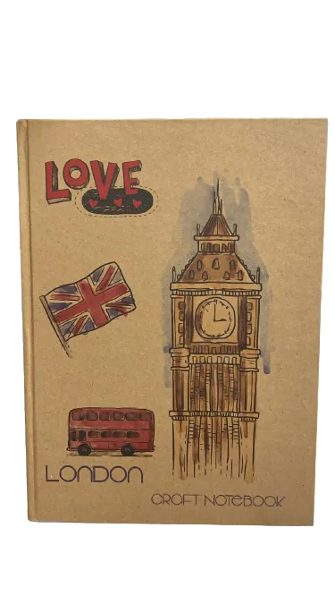 Lizy 20x28 Kraft Sert Kapak Defter Ivory Kağıt Çizgili 140 Yp Kf510ç