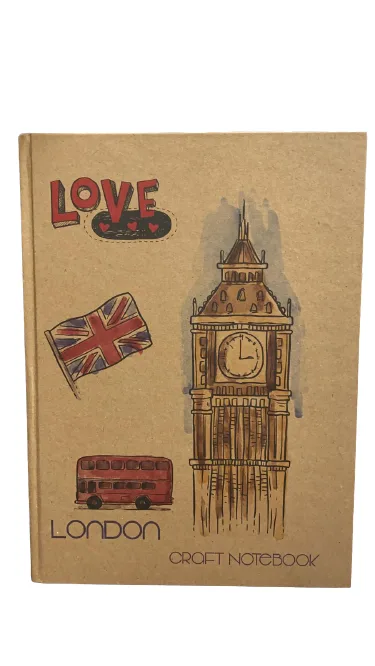 Lizy 20x28 Kraft Sert Kapak Defter Ivory Kağıt Çizgili 140 Yp Kf510ç