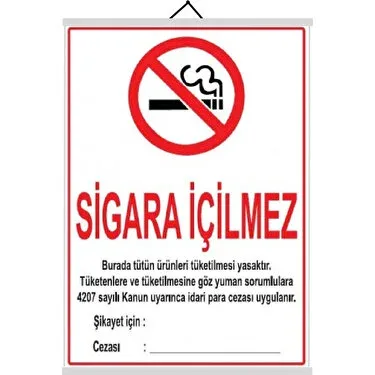 Odak 50x70 Sigara İçilmez Levhası Çıtalı