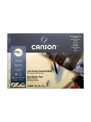 Canson Fınface 25x35 Çok Amaçlı Sanatsal Blok 200 Gr 15yp 152535