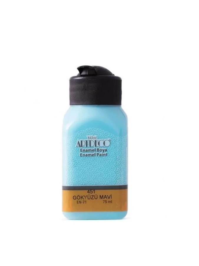 Artdeco Enamel 75 Ml Cam ve Seramik Boyası Gökyüzü Mavi 130 I-451