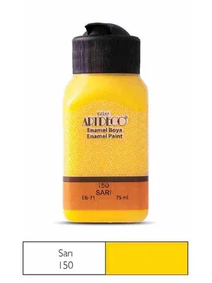 Artdeco Enamel 75 Ml Cam ve Seramik Boyası Sarı 130 I-150