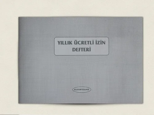 Altınyıldız 40yp Yıllık Ücretli İzin Defteri Karton Kapak