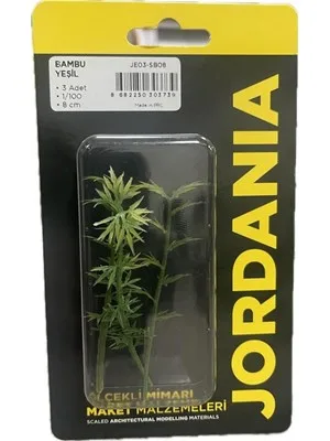Jordanıa 1\100 8 Cm Bambu Ağaç 3"lü Yeşil Sb08
