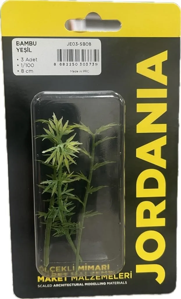 Jordanıa 1\100 8 Cm Bambu Ağaç 3"lü Yeşil Sb08