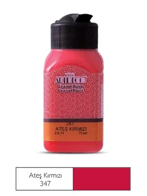 Artdeco Enamel 75 Ml Cam ve Seramik Boyası Ateş Kırmızı 130 I-347