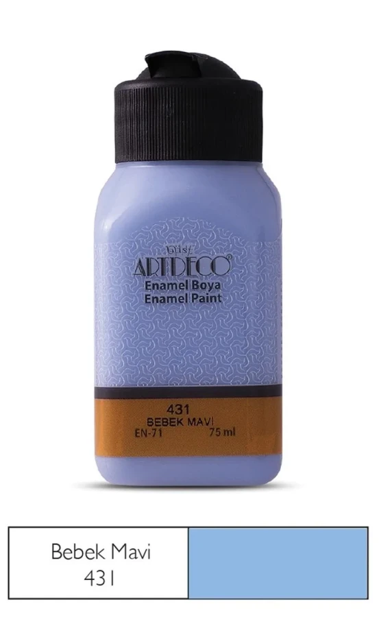 Artdeco Enamel 75 Ml Cam ve Seramik Boyası Bebek Mavi 130 I-431