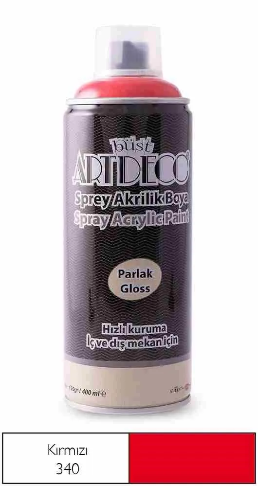 Artdeco 400 Ml Sprey Boya Kırmızı 400-340