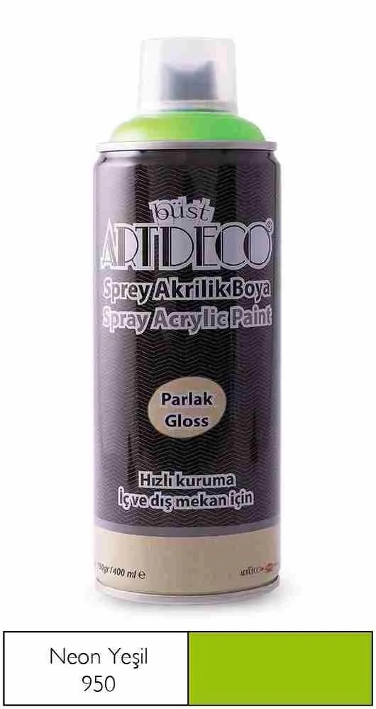 Artdeco 400 Ml Sprey Boya Neon Yeşil 400-950