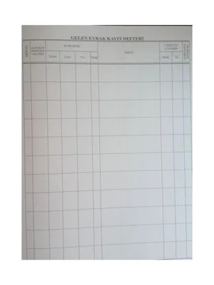 Altınyıldız Dernek Gelen-giden Evrak Kayıt Defteri 40yp