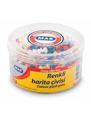 Mas Renkli Harita Çivisi Kod:3100