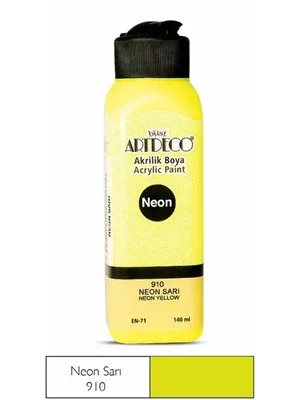 Artdeco 140 Ml Akrilik Boya Neon Sarı 70r-3910