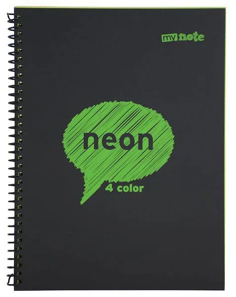 Umur Mynote Neon A4 80\4 4 Color Spr.defter 1080-k