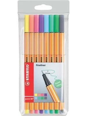 Stabilo Point 88 Keçeli Kalem Pastel 8 Renk 88\8-01