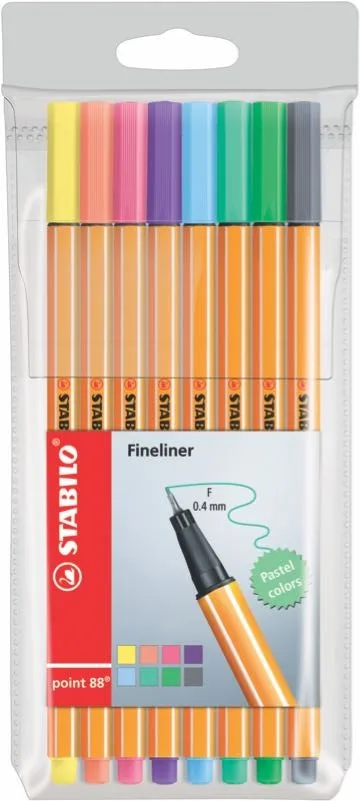 Stabilo Point 88 Keçeli Kalem Pastel 8 Renk 88\8-01