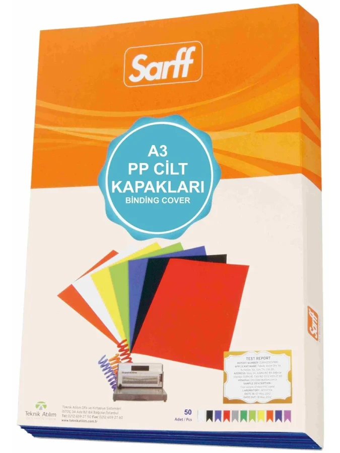 Sarff A3 450mic Cilt Kapağı Buzlu Şeffaf 15201131