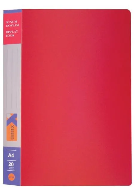 Umix A4 Standart Sunum Dosyası 10"lu M.renkler U1101