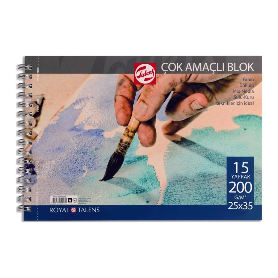 Talens 25x35 Çok Amaçlı Blok 15 Yp 200 Gr T200253515