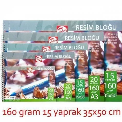 Talens 35x50 Resim Bloğu 15 Yp 160 Gr T160355015