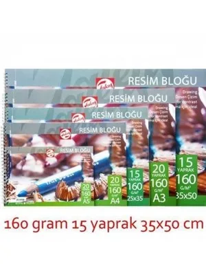 Talens 35x50 Resim Bloğu 15 Yp 160 Gr T160355015