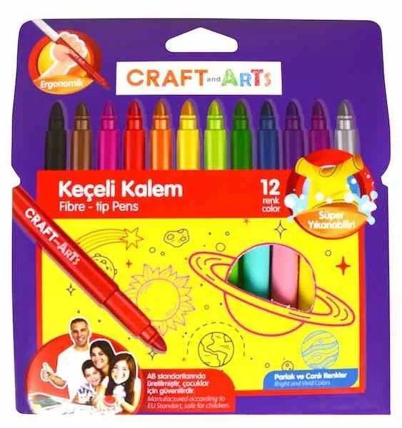 Craft And Arts 12"li Jumbo Keçeli Kalem Cakk-j12