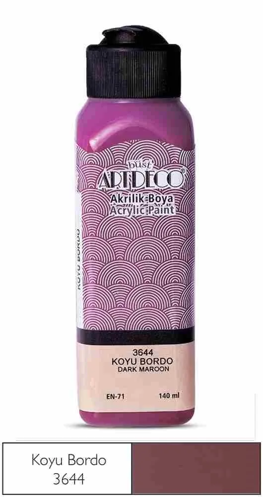 Artdeco 140 Ml Akrilik Boya Koyu Bordo 70r-3644