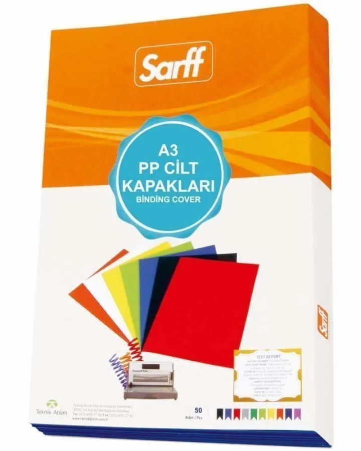 Sarff A3 450mic Cilt Kapağı Opak Mavi 15201128