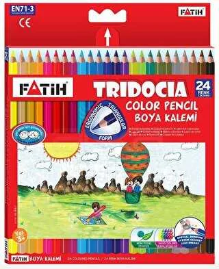 Fatih 24 Renk Trıdocıa Üçgen Tam Boy Kuruboya Kalemi 33260