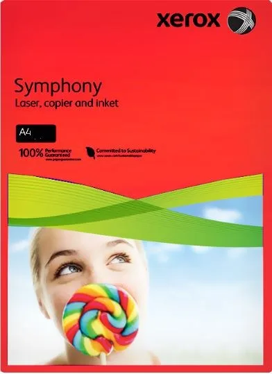 Xerox Symphony A4 80 Gr 500"lü Renkli Fotokopi Kağıdı Kırmızı 003r93954