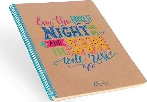 Keskin Color 16x22 Cm Sert Kapak Spiralli Defter Kareli 100 Yp 415642-99