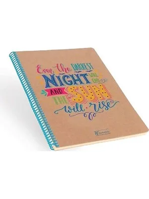 Keskin Color 16x22 Cm Sert Kapak Spiralli Defter Kareli 100 Yp 415642-99