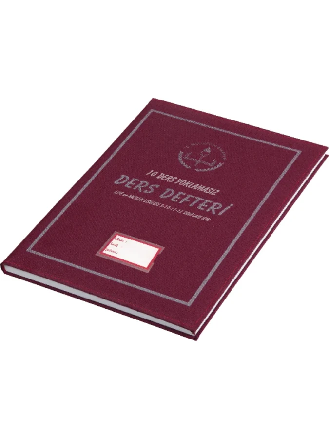Gülpaş 10 Ders Yoklamasız Ders Defteri Lise ve Meslek Liseleri İçin Ciltli 507