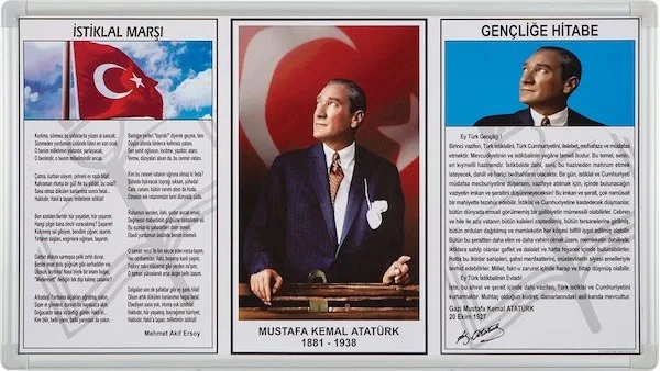 İnterpano 50x90 3 Lü Milli Levha Lüx Metal Çerçeve 750-5