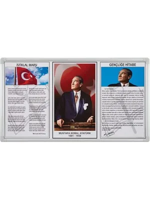 İnterpano 50x90 3 Lü Milli Levha Lüx Metal Çerçeve 750-5