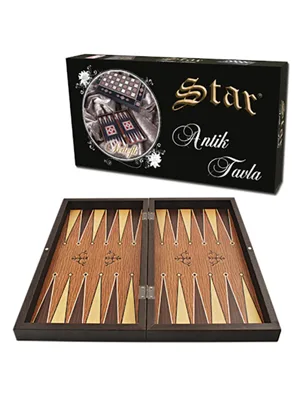 Star Polyester Antik Meşe Tavla Takımı 1021347
