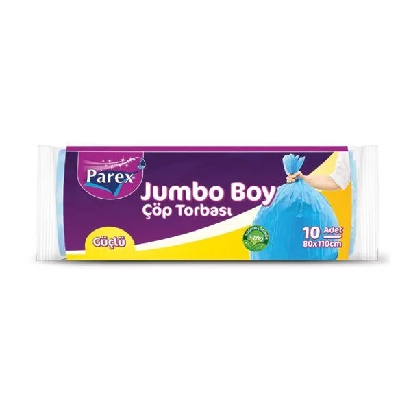 Parex 80x110 Jumbo Boy Çöp Poşeti 10"lu 2107449