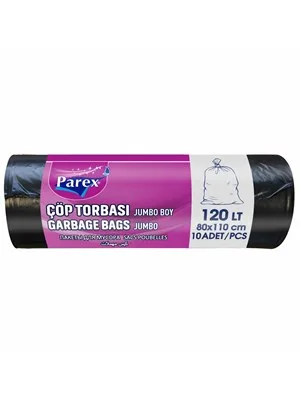 Parex 80x110 Jumbo Boy Çöp Poşeti 10"lu 2107449