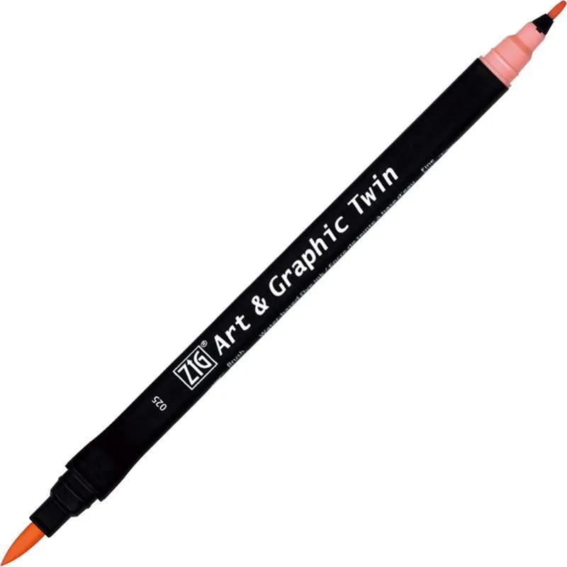 Zig Art Tut-80 Graphic Boyama Kalemi 025 Lıght Carmıne