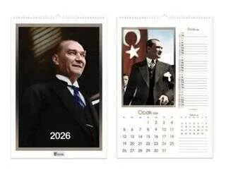 Keskin Color 31x43 Spiralli Duvar Takvimi Atatürk 12yp 600124-99 (2026)