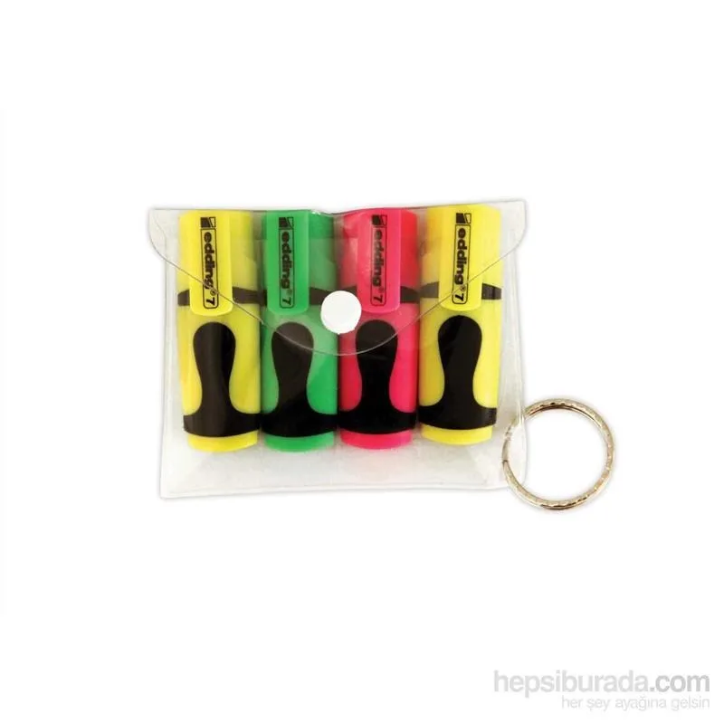 Edding Mini Fosforlu Kalem 4"lü 7499