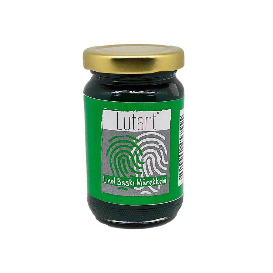 Lutart 100 Ml Lınograf Baskı Mürekkebi Yüksek Pigment Yeşil Lmb 0350