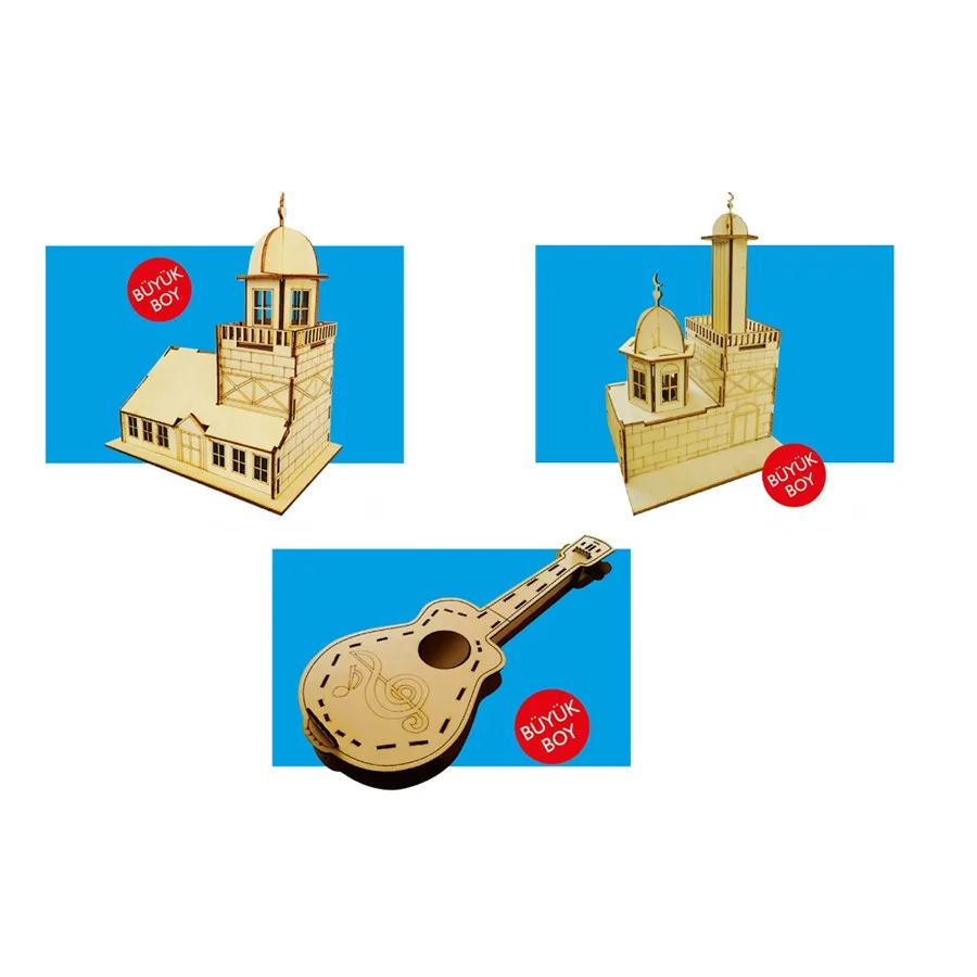 Kumtoys 3d Ahşap Maket Muhtelif