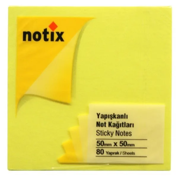 Notix 50x50 Mm Neon Yapışkanlı Kağıt M.renkler Np-ny-nt-ns 5050