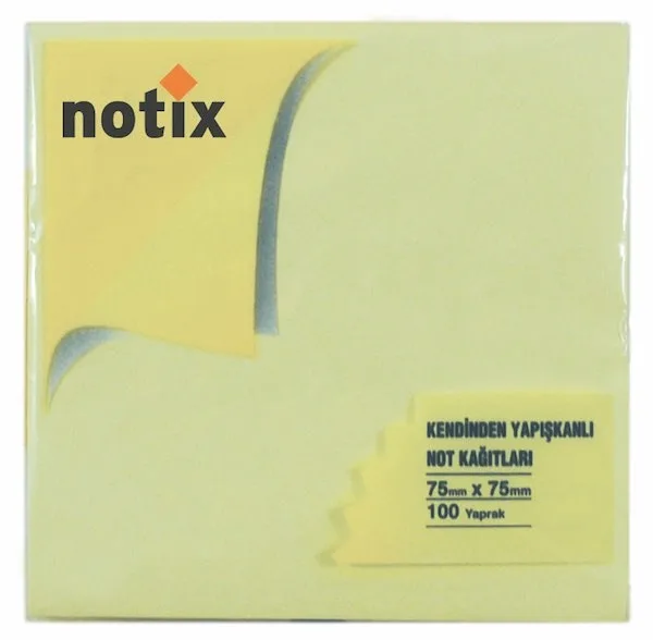Notix 75x75 Mm Pastel Yapışkanlı Kağıt M.renkler N-pk-py-pp-ps-pm-7575